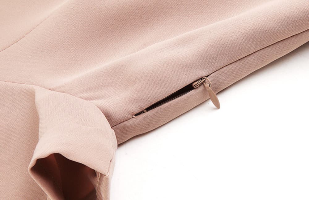 オフィスカジュアル レディース フォーマルシーン ピッタリ 襟付きワンピース