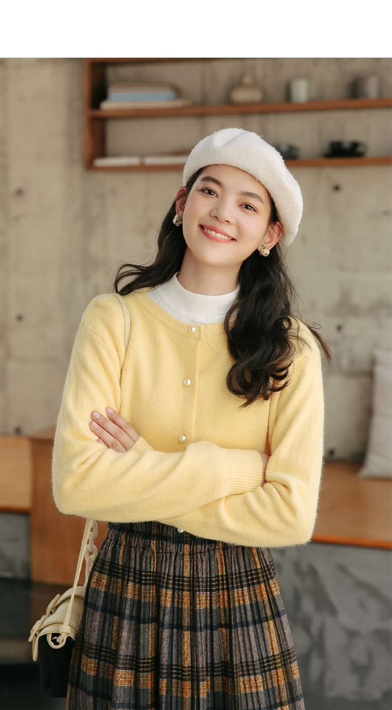 オフィスカジュアル  ふんわり柔らか春のオフィスカーディガン