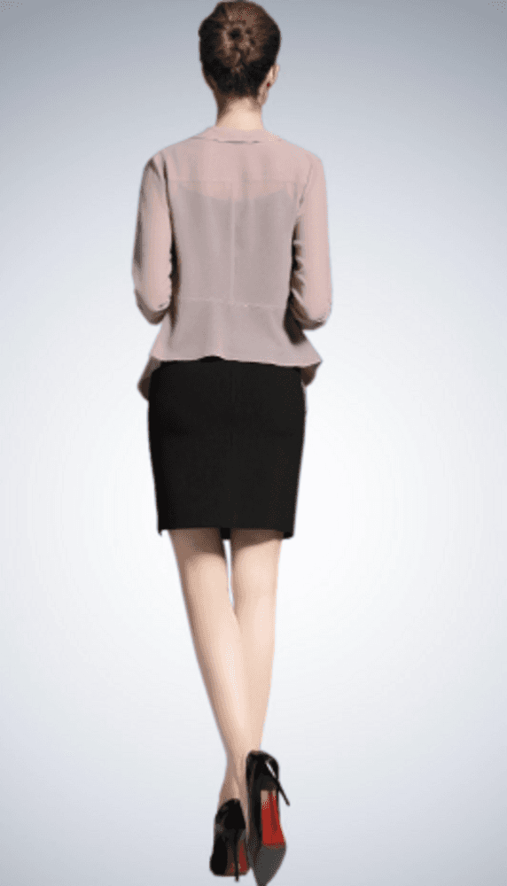 オフィスカジュアル レディース サテンアウターカーディガン