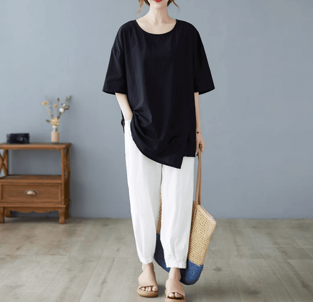 オフィスカジュアル レディース ブラウス スリムに見えるトップス