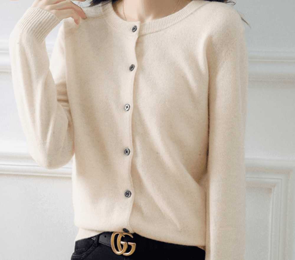 オフィスカジュアル レディース カーディガン ブラウンカラー