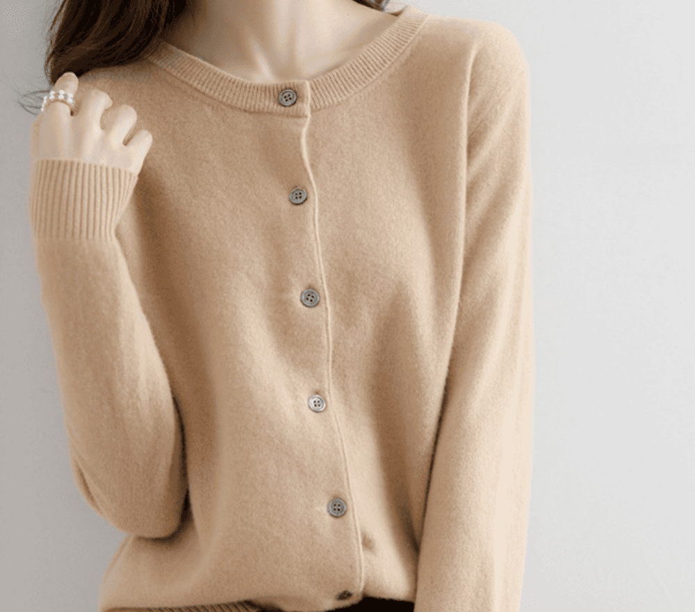 オフィスカジュアル レディース カーディガン ブラウンカラー