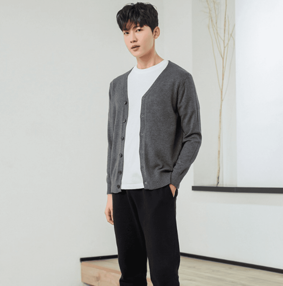 オフィスカジュアル レディース カーディガン Vネックニットカーディガン