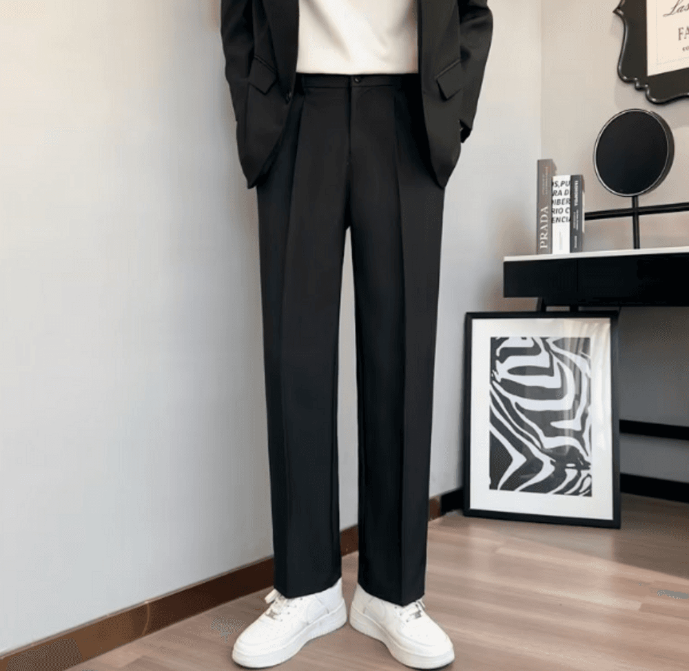 オフィスカジュアル パンツ シンプルパンツ