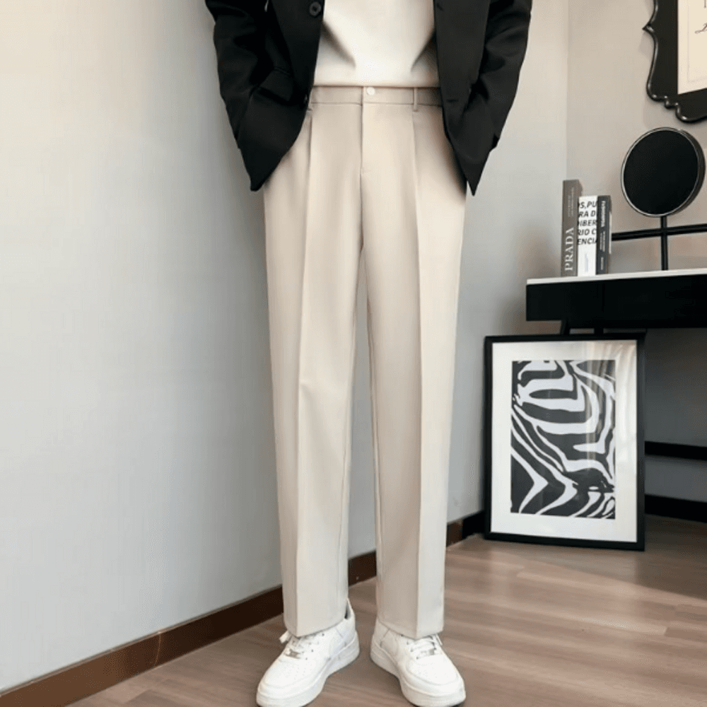 オフィスカジュアル パンツ シンプルパンツ