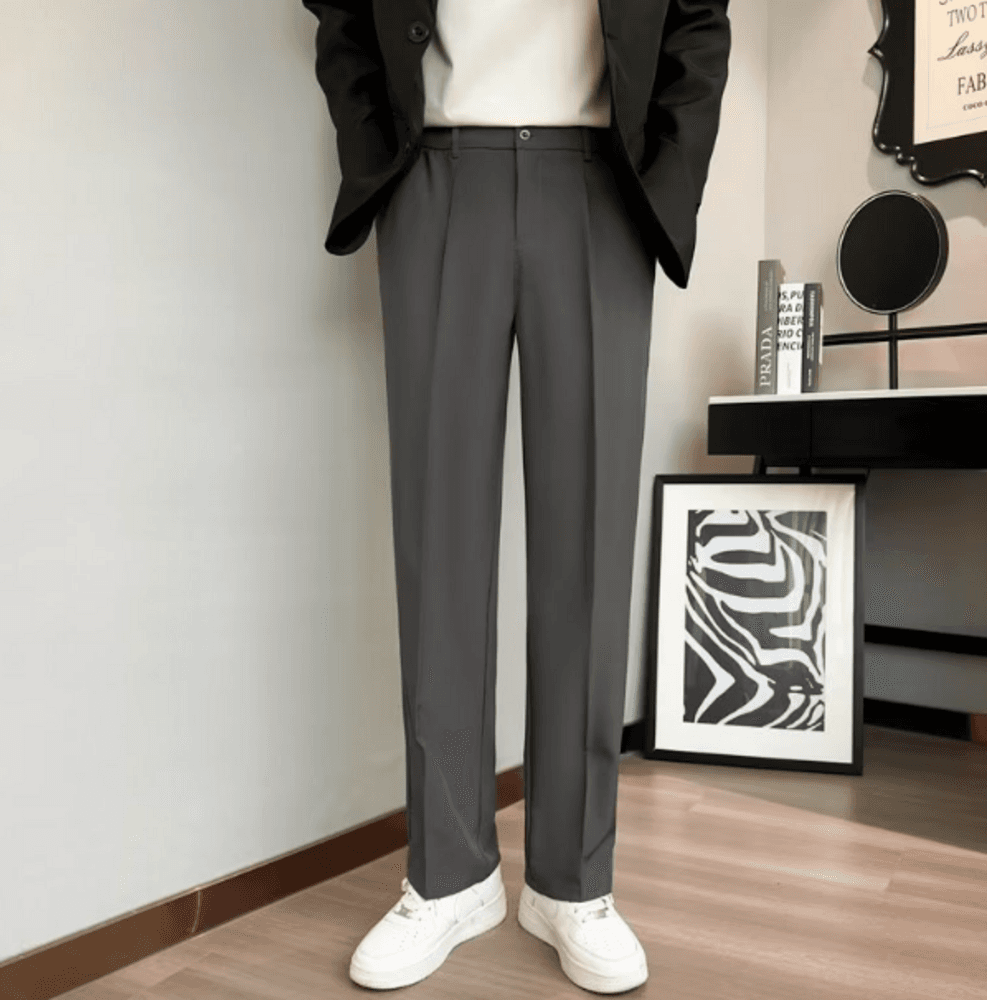 オフィスカジュアル パンツ シンプルパンツ