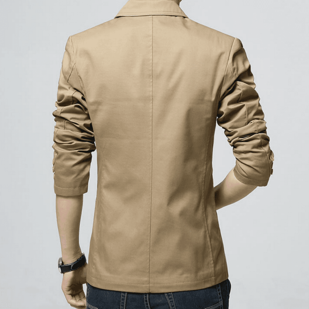 オフィスカジュアル ジャケット コットンジャケット