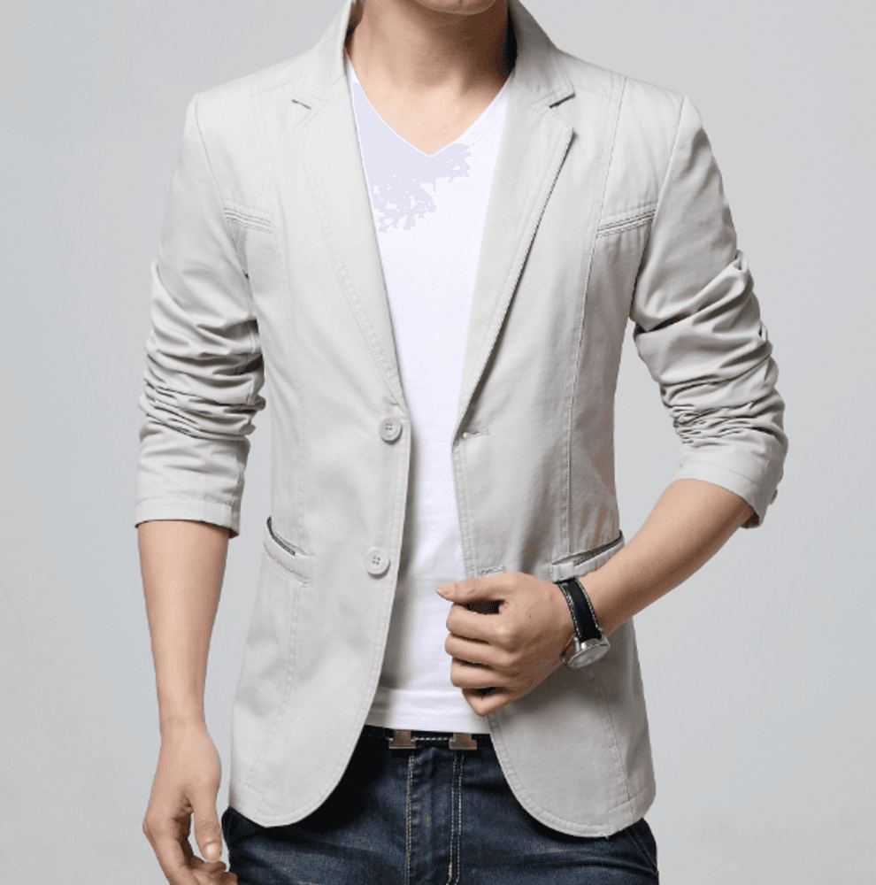 オフィスカジュアル ジャケット コットンジャケット