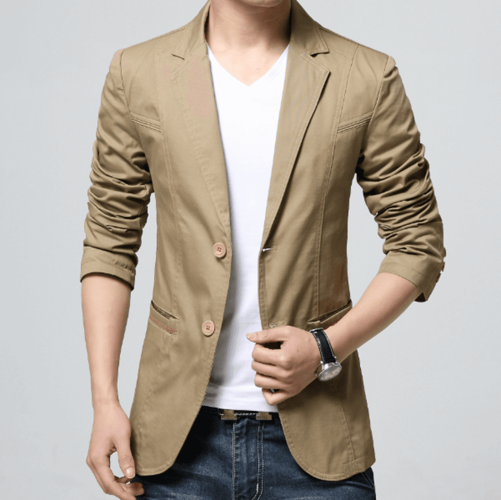 オフィスカジュアル ジャケット コットンジャケット