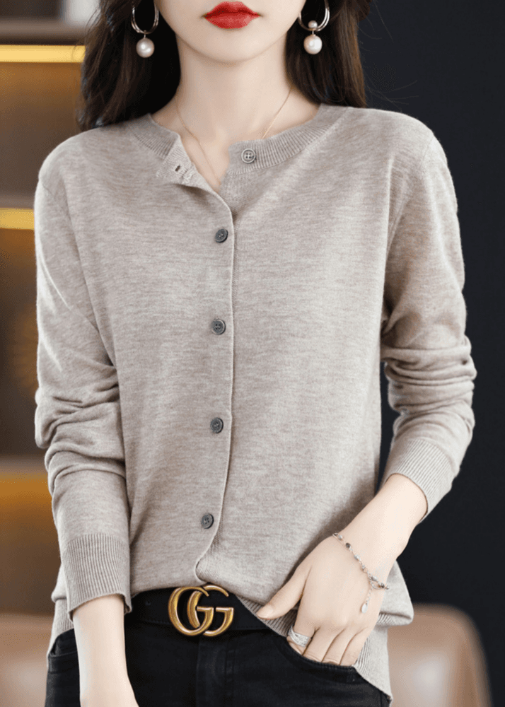 オフィスカジュアル レディース カーディガン シンプルカーディガン
