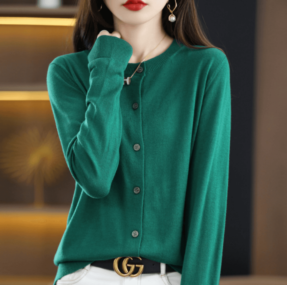 オフィスカジュアル レディース カーディガン シンプルカーディガン