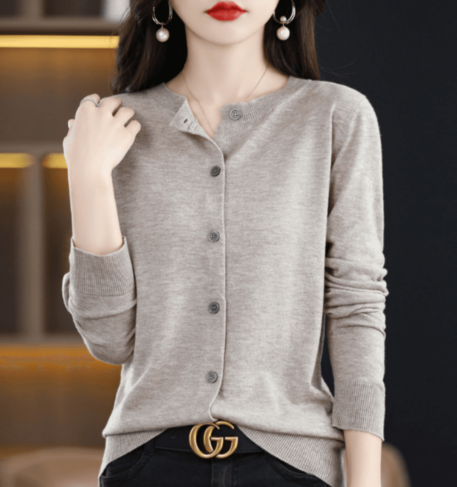 オフィスカジュアル レディース カーディガン シンプルカーディガン