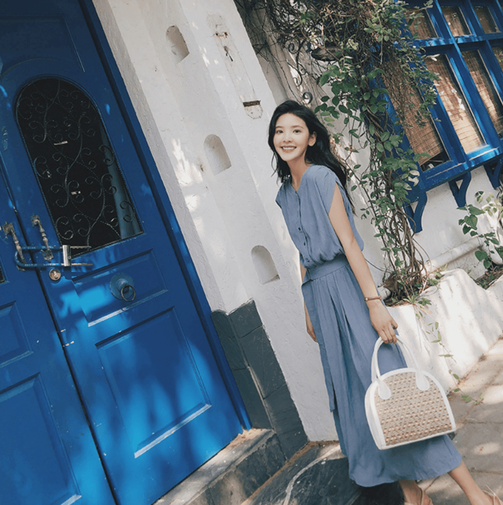 オフィスカジュアル レディース ワンピース シンプルワンピース