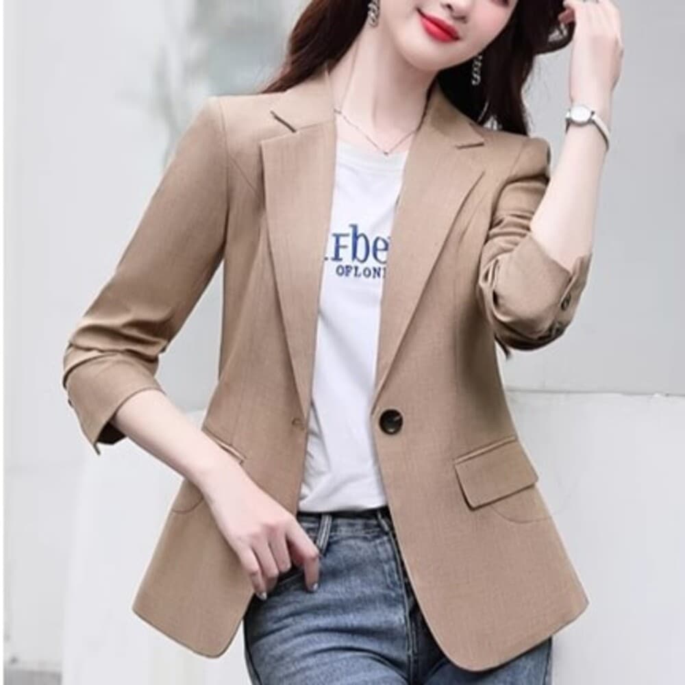 オフィスカジュアル レディース スリムフィットレギュラージャケット
