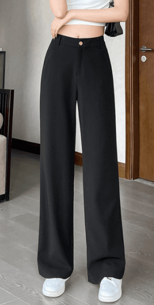 オフィスカジュアル レディース 落ち感のあるシルエット パンツ